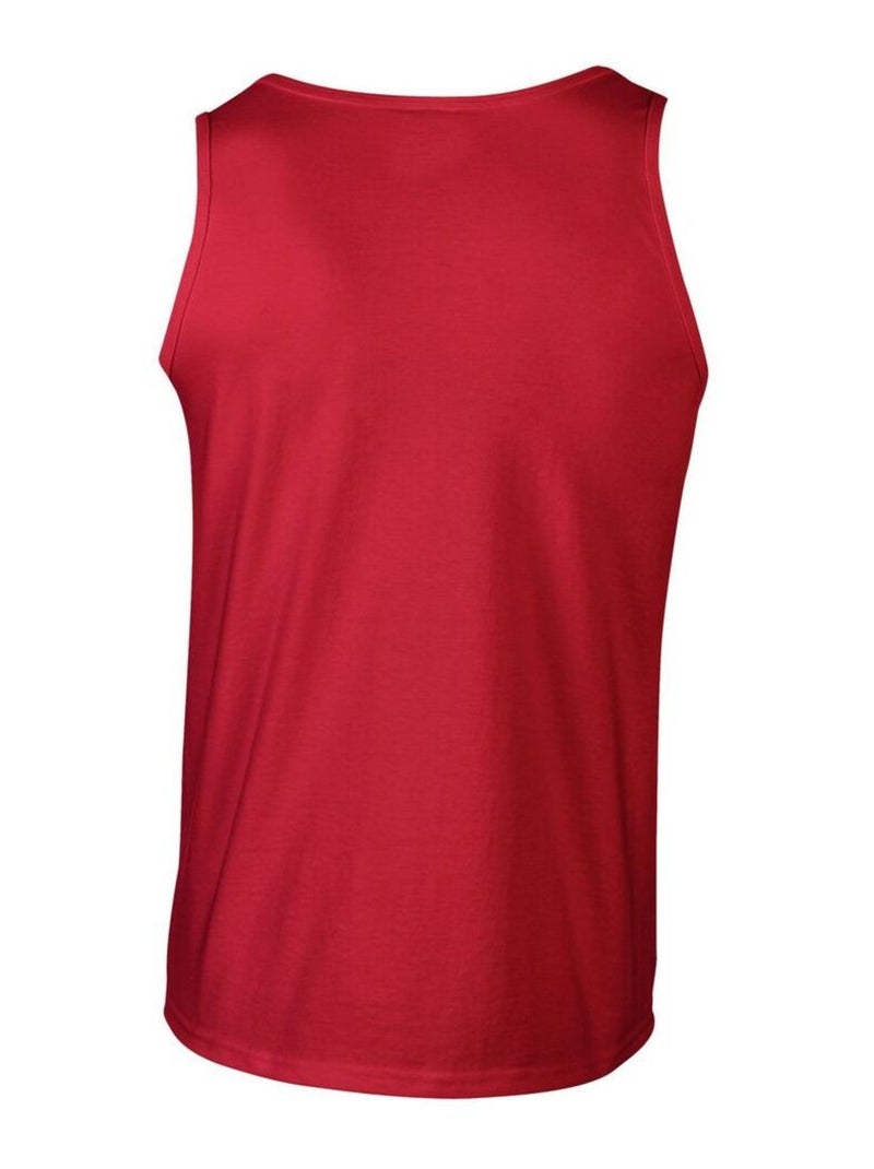 Gildan - Camiseta Sin Mangas Softstyle para Hombre Rojo - Kiabi