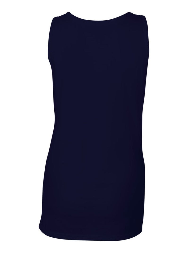 Gildan - Camiseta Sin Mangas Softstyle para Mujer Azul marino - Kiabi