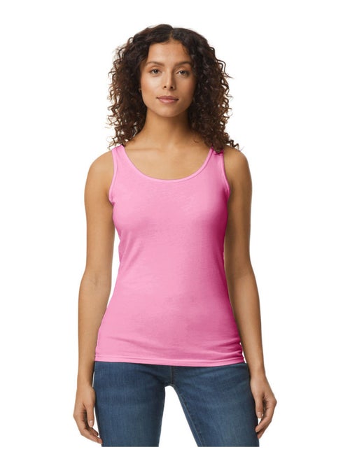 Gildan - Camiseta Sin Mangas Softstyle para Mujer - Kiabi Gildan - Camiseta Sin Mangas Softstyle para Mujer - Kiabi