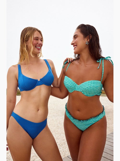 Gillian top de bikini texturizado con aro penti - Kiabi Gillian top de bikini texturizado con aro penti - Kiabi