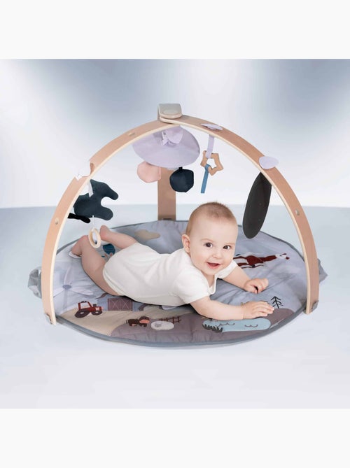Gimnasio de actividades con arco de madera Bianca Sky – babyGO - Kiabi Gimnasio de actividades con arco de madera Bianca Sky – babyGO - Kiabi