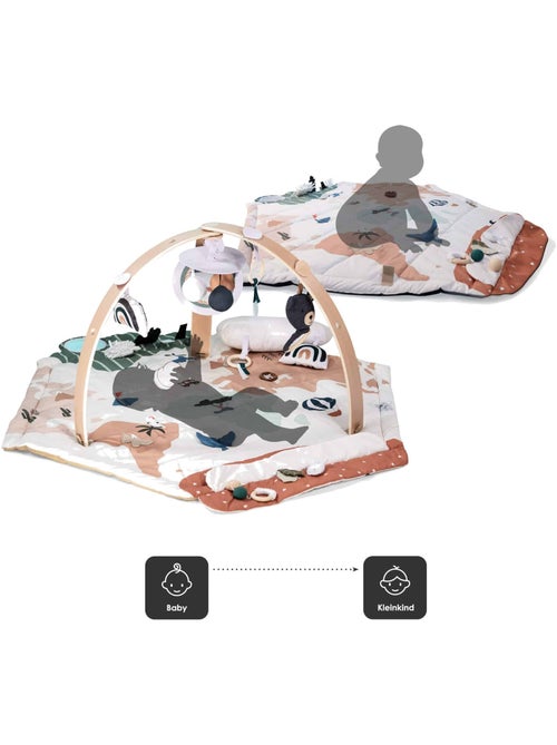 Gimnasio de actividades con arco de madera Bianca World – babyGO - Kiabi Gimnasio de actividades con arco de madera Bianca World – babyGO - Kiabi