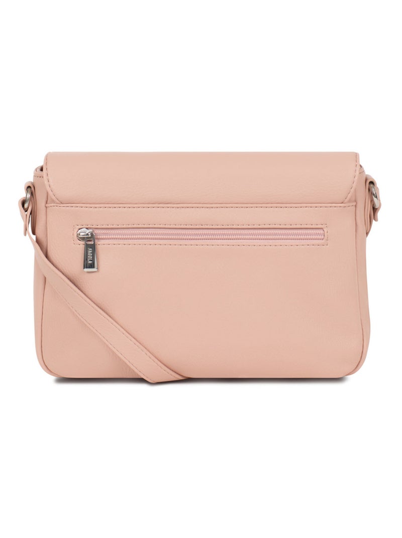 GINA - Bolso bandolera Beige/Rosa - Kiabi
