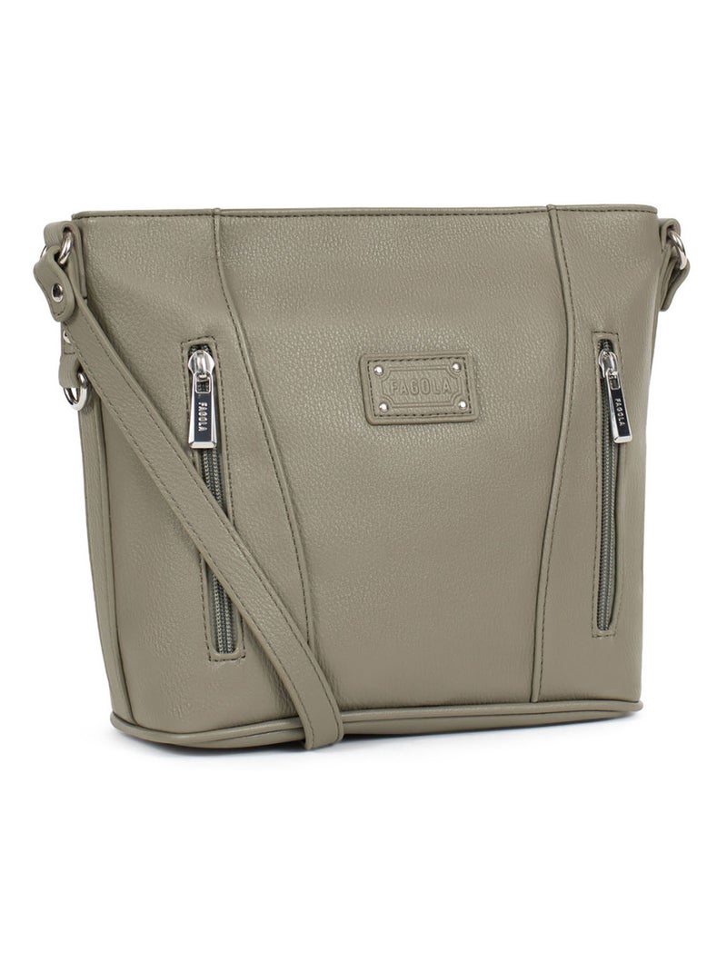 GINA - Bolso bandolera Caqui - Kiabi