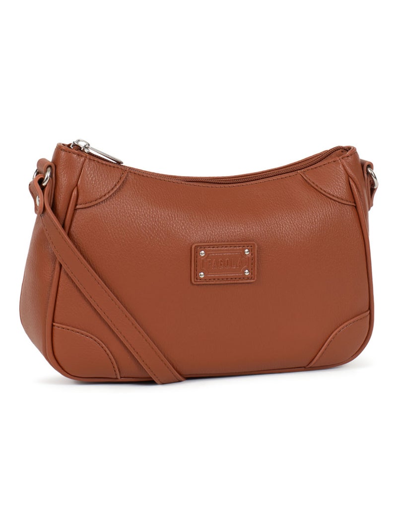 GINA - Bolso bandolera Cognac - Kiabi