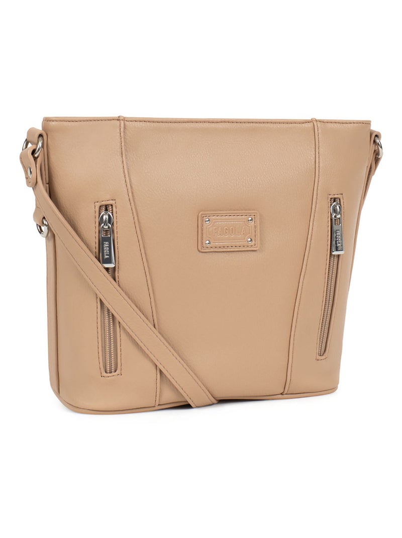 GINA - Bolso bandolera Marrón claro - Kiabi