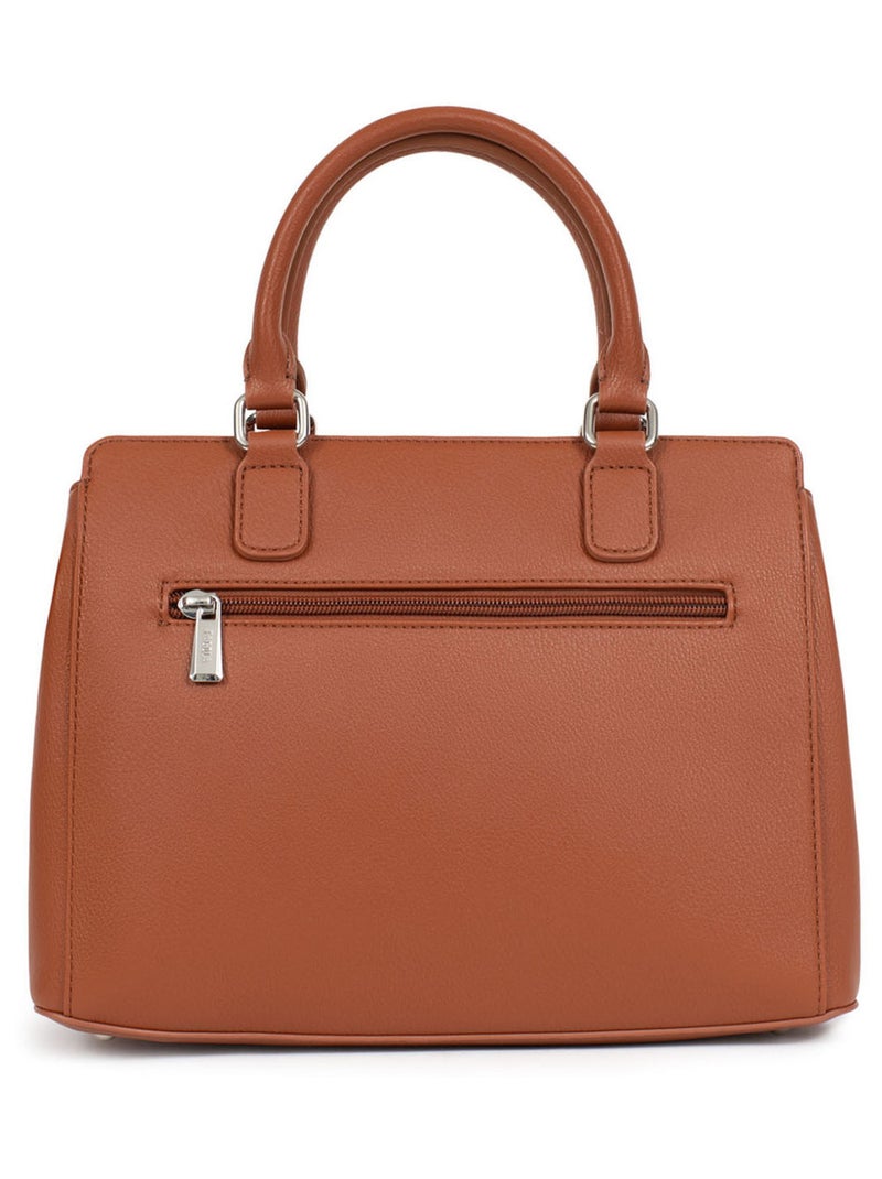 GINA - Bolso con 2 asas Cognac - Kiabi