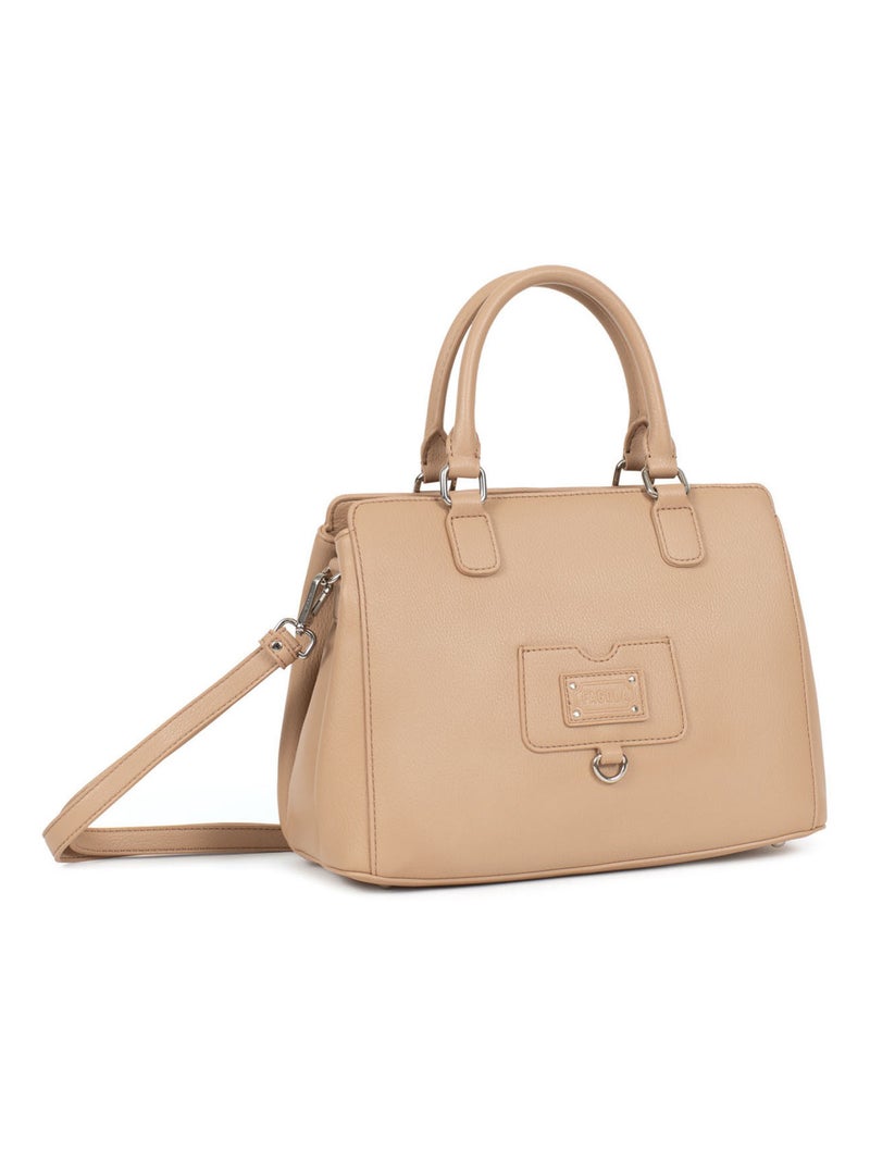 GINA - Bolso con 2 asas Marrón claro - Kiabi