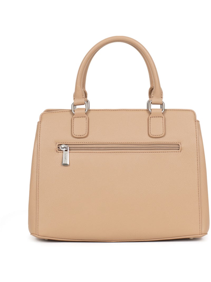 GINA - Bolso con 2 asas Marrón claro - Kiabi
