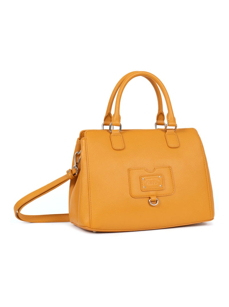 GINA - Bolso con 2 asas Mostaza - Kiabi