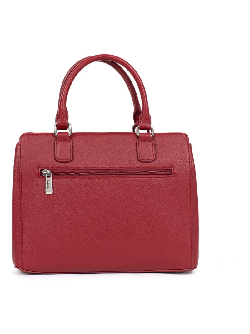 GINA - Bolso con 2 asas Rojo carmín - Kiabi