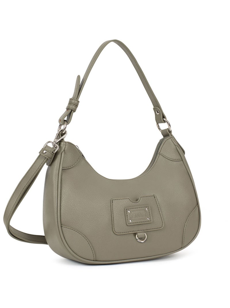 GINA - Bolso de hombro con 1 asa Caqui - Kiabi