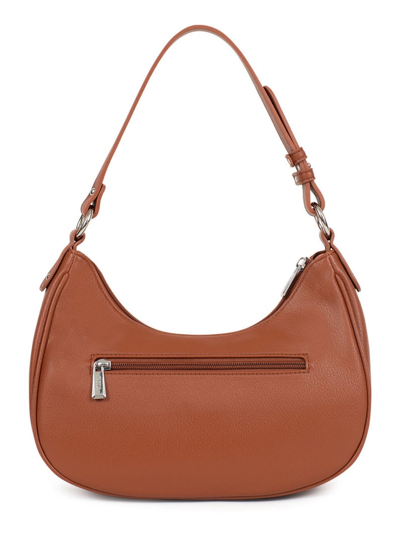 GINA - Bolso de hombro con 1 asa Cognac - Kiabi