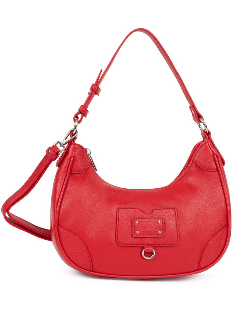 GINA - Bolso de hombro con 1 asa Rojo oscuro - Kiabi