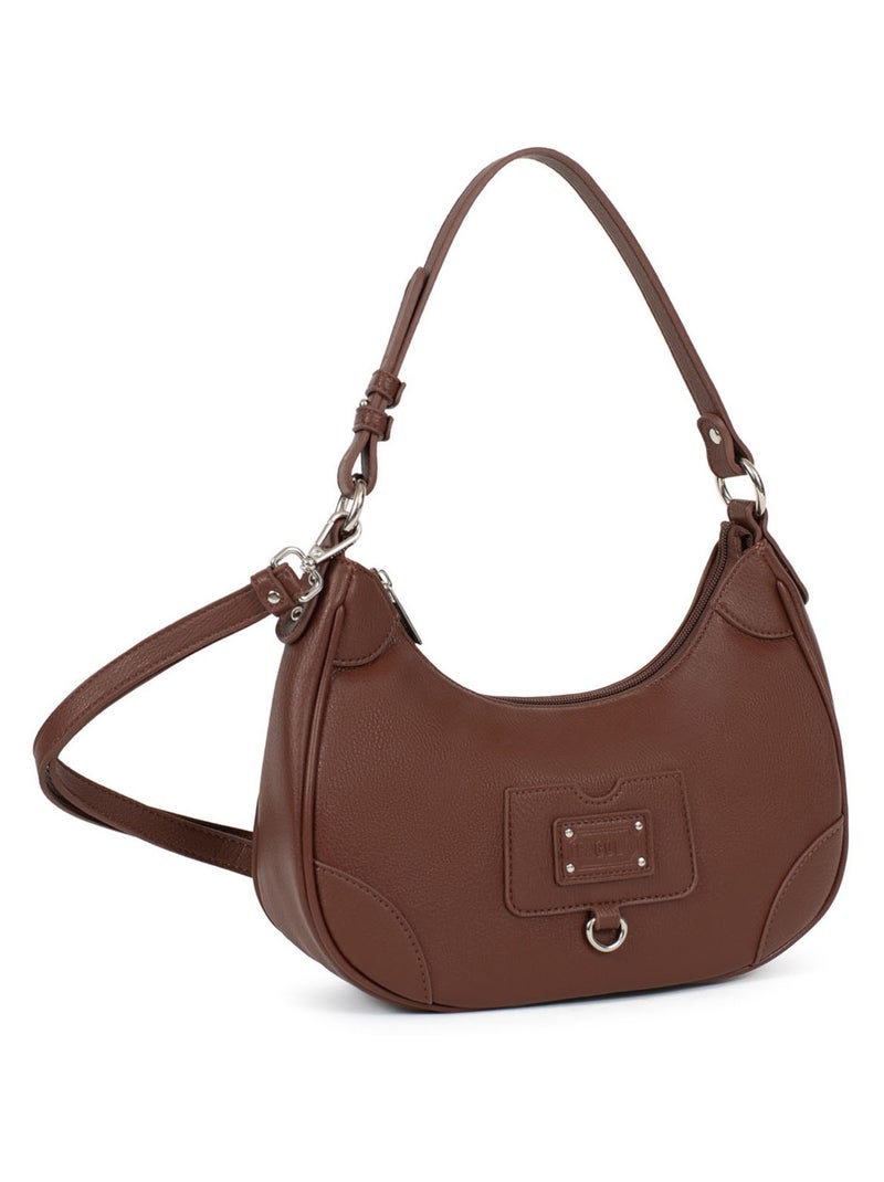 GINA - Bolso de hombro con 1 asa Terracota - Kiabi