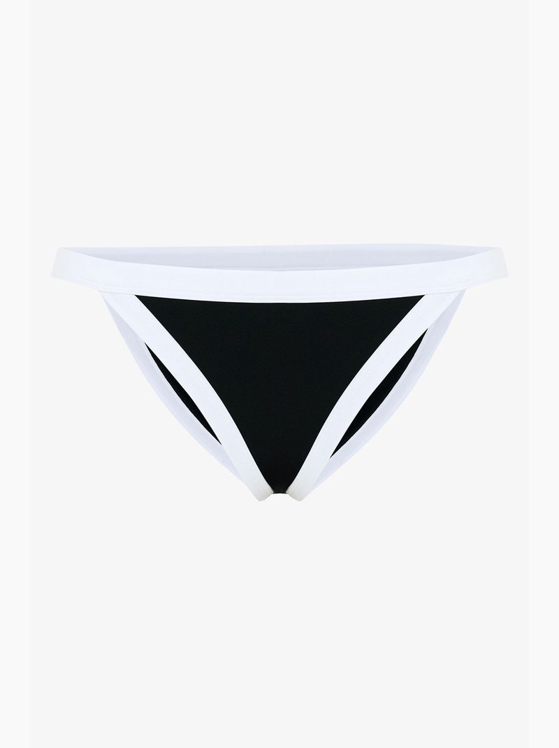 Gina extra super cintura baja braguita de bikini penti Negro Blanco - Kiabi