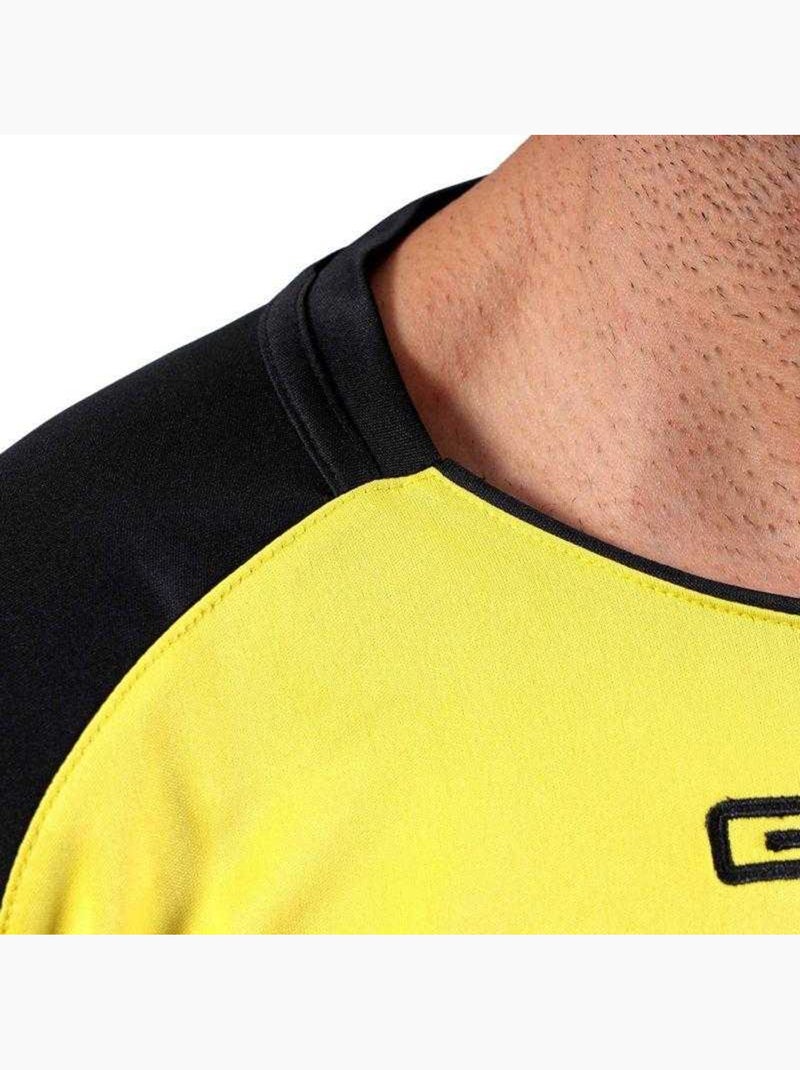 Givova - Camiseta Capo Raglan para Hombre Negro Amarillo - Kiabi
