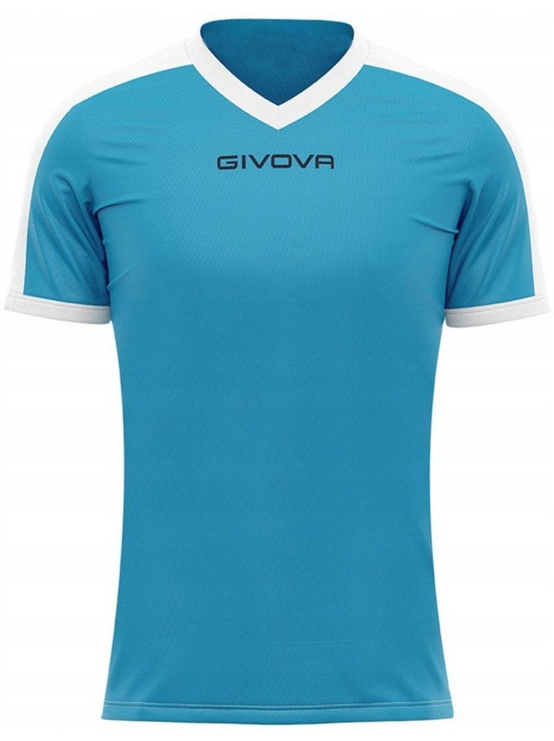 Givova - Camiseta Revolution de Interlock para Hombre Blanco Azul - Kiabi