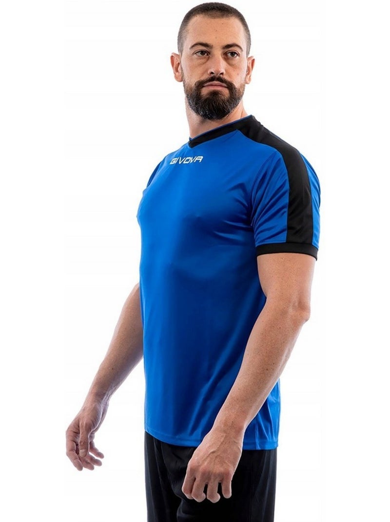 Givova - Camiseta Revolution de Interlock para Hombre Negro Azul - Kiabi