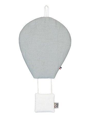 Globo aerostático mural decorativo de lino personalizable | SEVIRA KIDS