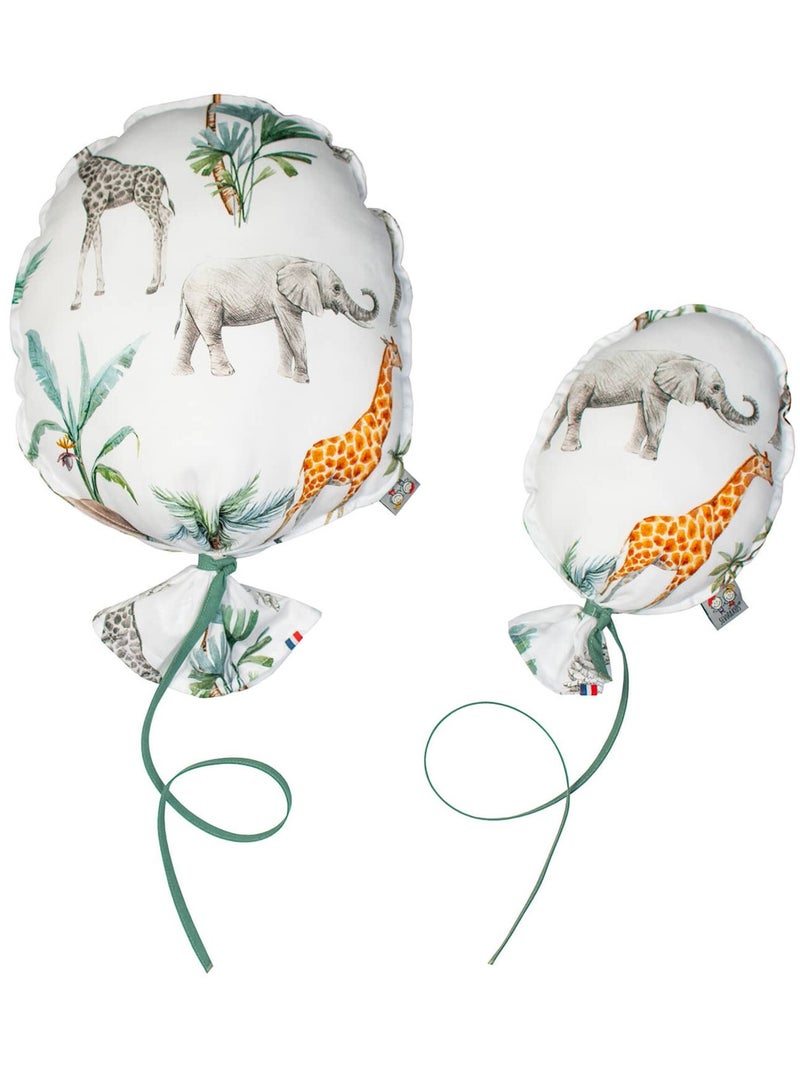 Globo decorativo de pared en satén de algodón, safari | SEVIRA KIDS Verde agua - Kiabi