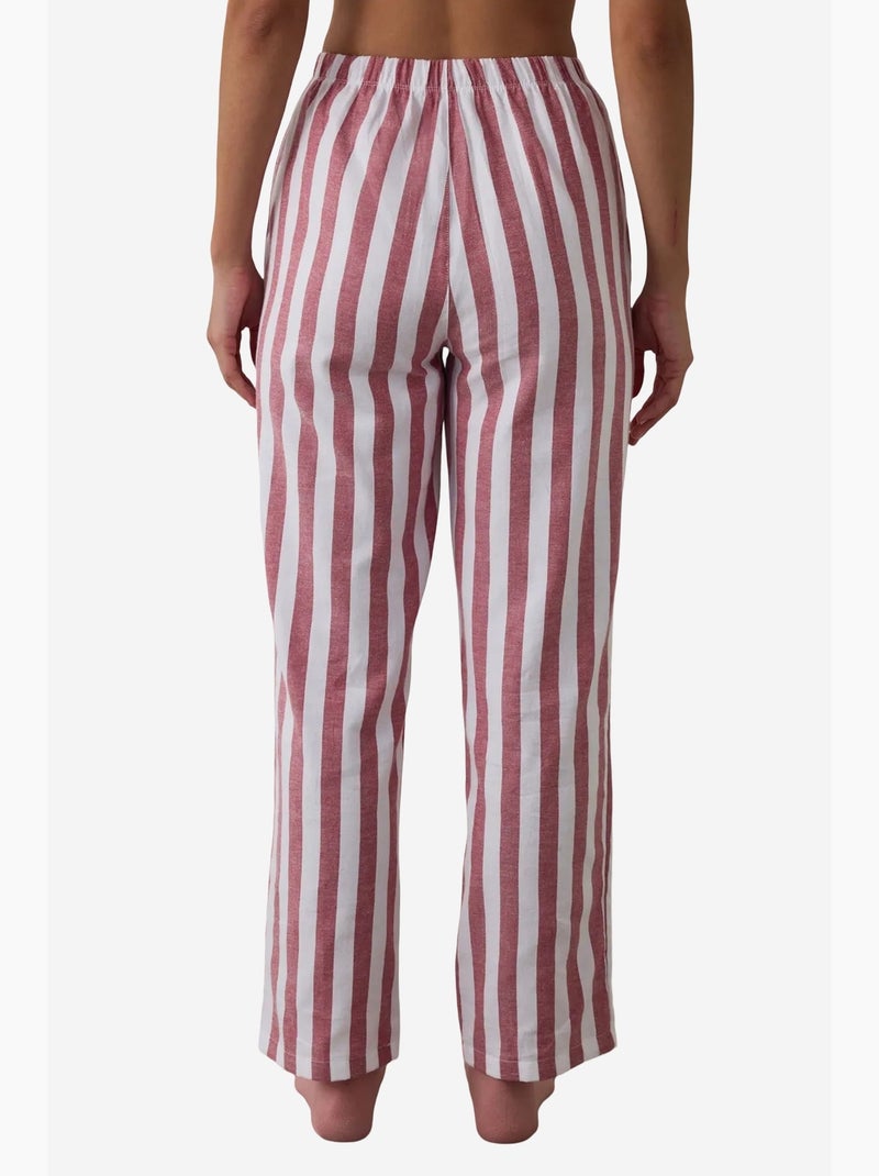 Good mood pantalón de pijama a rayas penti Blanco Rojo - Kiabi