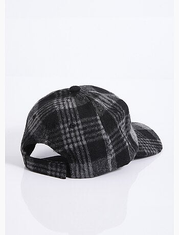 Gorra a cuadros con efecto lana - AFIBEL