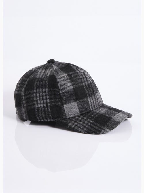 Gorra a cuadros con efecto lana - AFIBEL - Kiabi