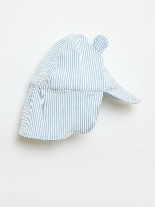 Gorra a rayas con cubrenuca y orejas - Kiabi