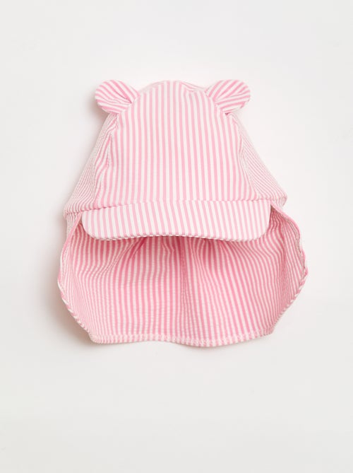 Gorra a rayas con cubrenuca y orejas - Kiabi