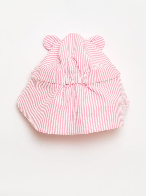 Gorra a rayas con cubrenuca y orejas - Kiabi