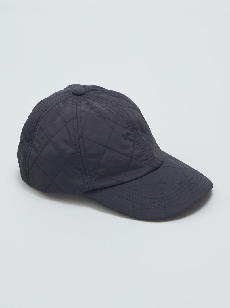 Gorra acolchada de nailon NEGRO - Kiabi