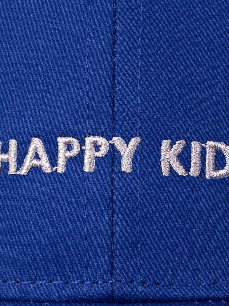 Gorra Algodón 100%, ajustable, mensaje Happy Kid bordado niño mixto Isotoner Azul - Kiabi