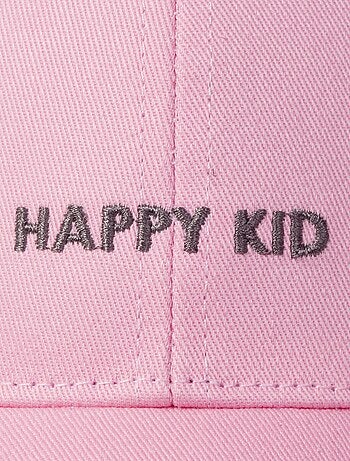 Gorra Algodón 100%, ajustable, mensaje Happy Kid bordado niño mixto Isotoner