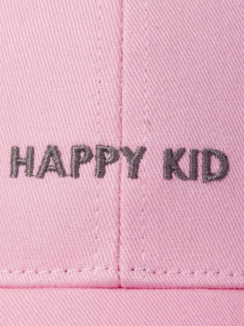 Gorra Algodón 100%, ajustable, mensaje Happy Kid bordado niño mixto Isotoner - Kiabi