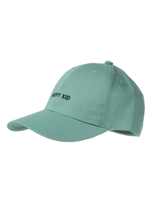 Gorra Algodón 100%, ajustable, mensaje Happy Kid bordado niño mixto Isotoner - Kiabi
