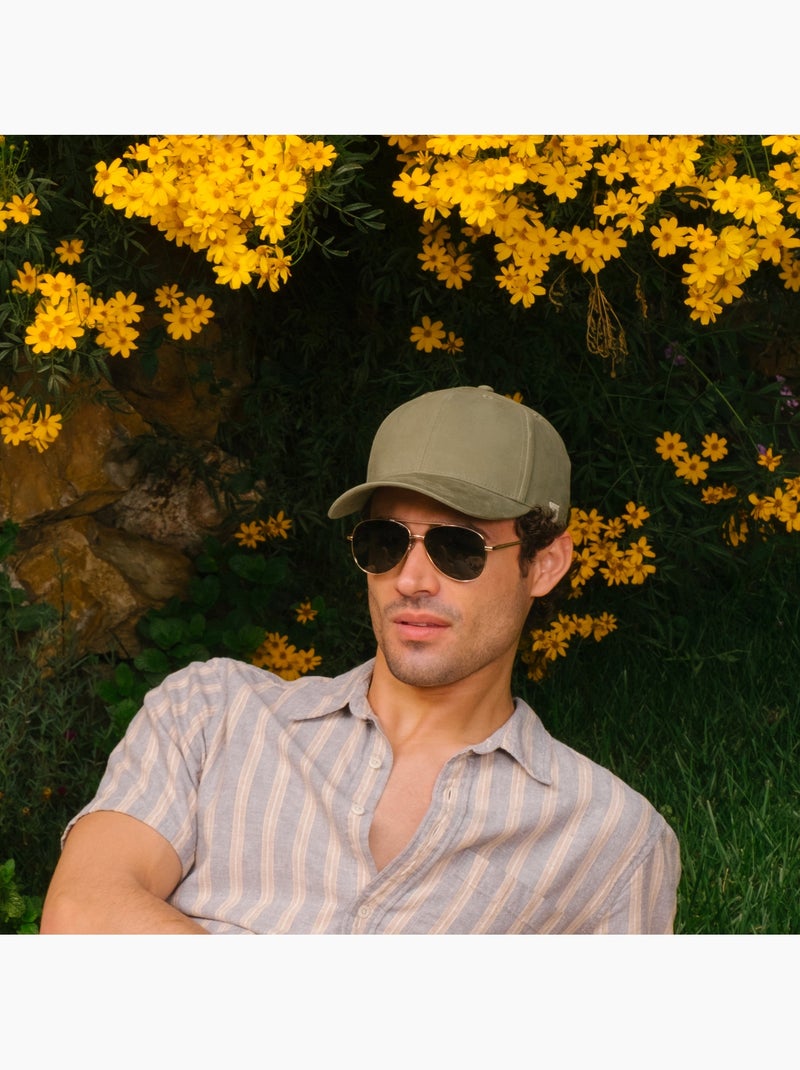 Gorra Algodón 100%, fácilmente ajustable, Unisex adulto mixto Isotoner Caqui - Kiabi