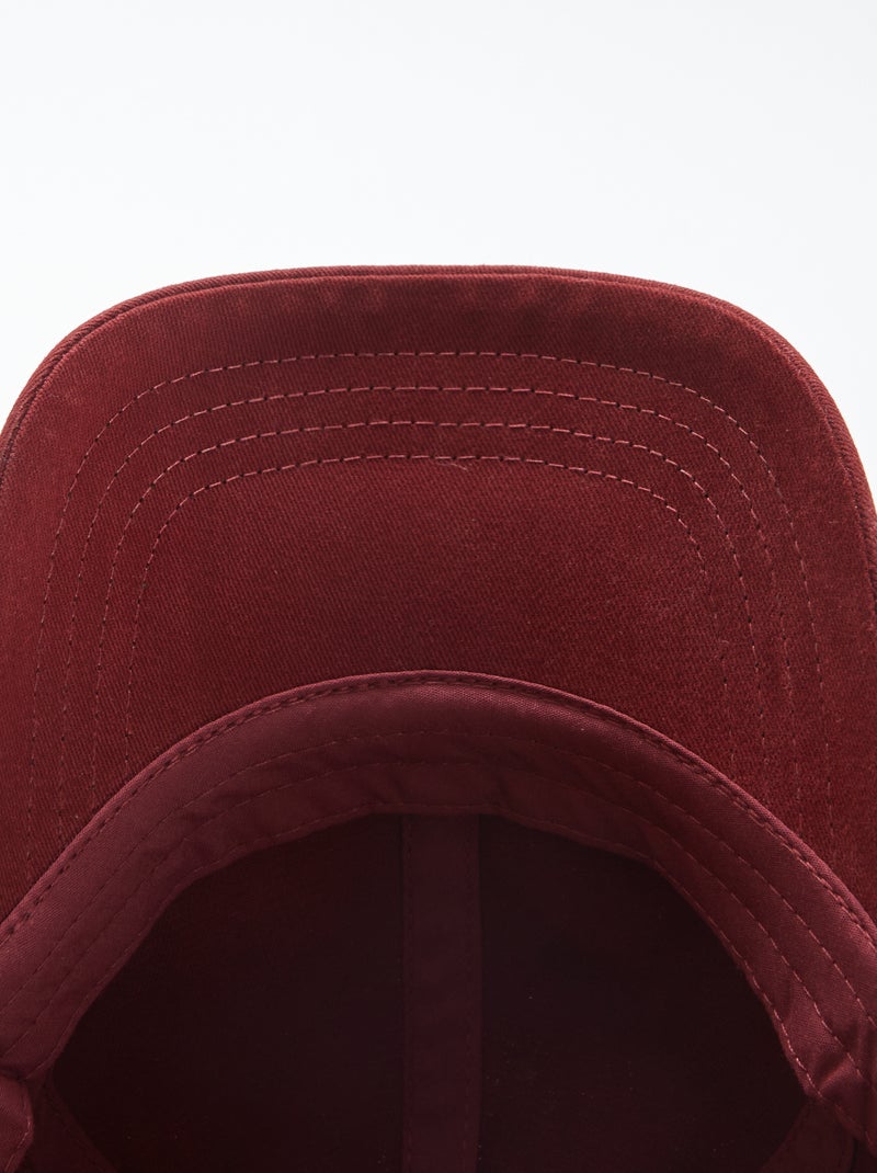 Gorra bordada 'Creative Club' Rojo - Kiabi