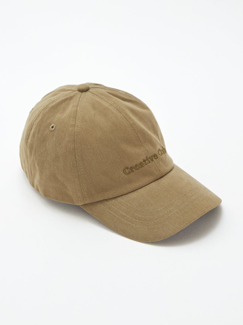 Gorra bordada 'Creative Club' Verde - Kiabi