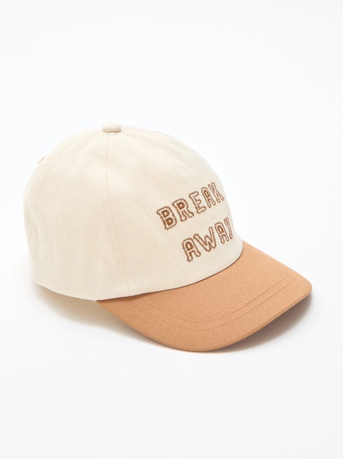 Gorra bordada en tejido - Kiabi