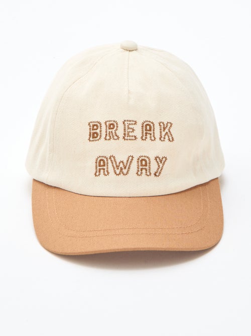 Gorra bordada en tejido - Kiabi