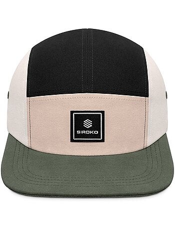 Gorra cinco paneles lifestyle hombre y mujer cocos marengo