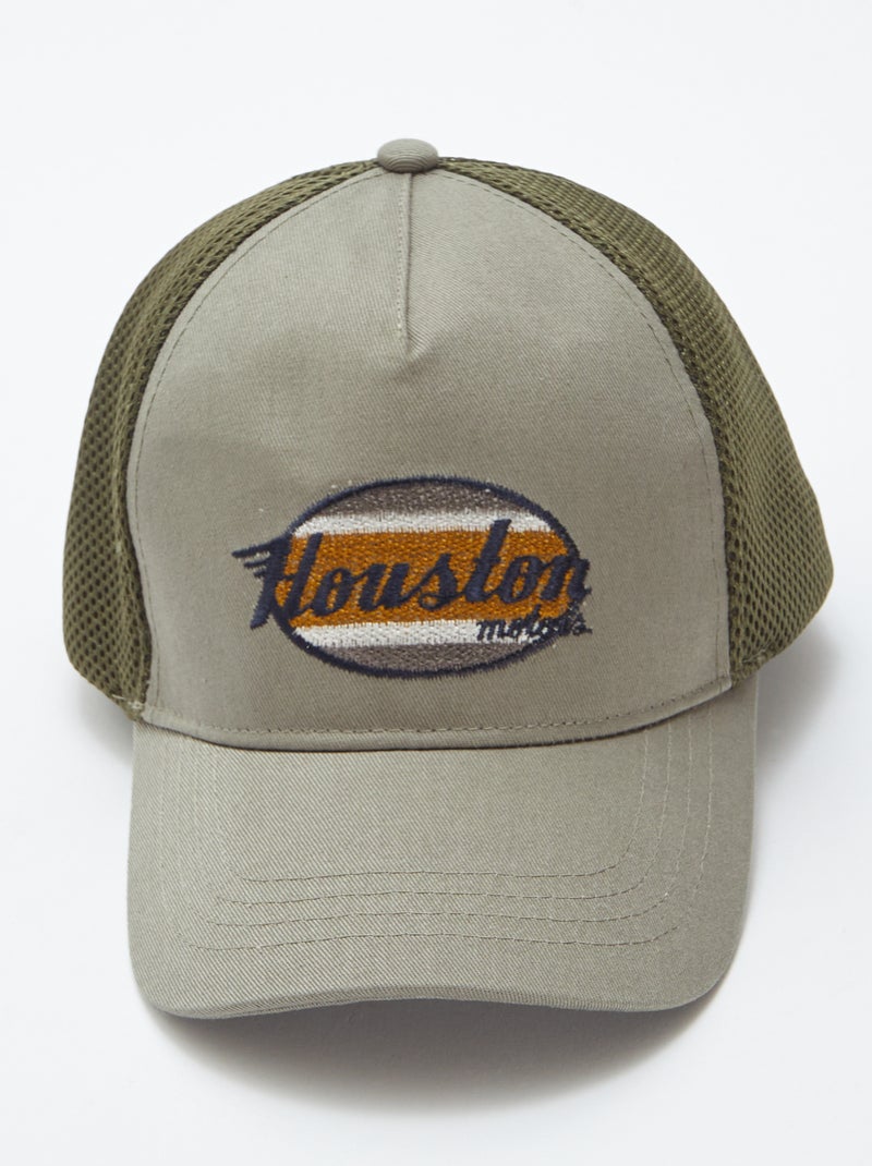 Gorra con bordado KAKI - Kiabi