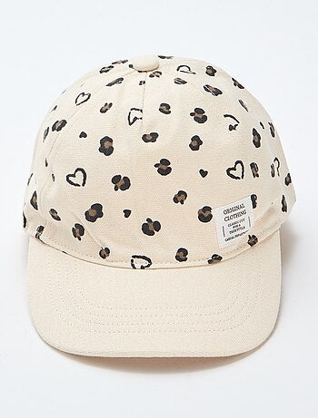 Gorra con estampado ajustable con velcro
