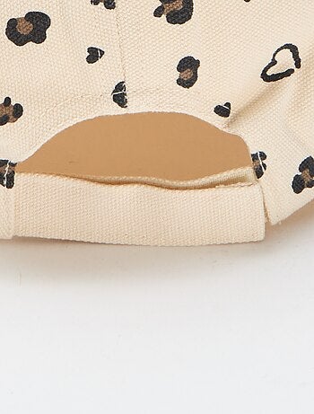 Gorra con estampado ajustable con velcro