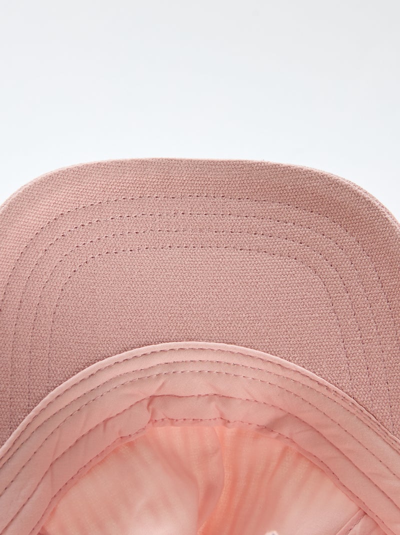 Gorra con estampado ajustable con velcro Rosa - Kiabi