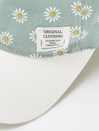 Gorra con estampado ajustable con velcro