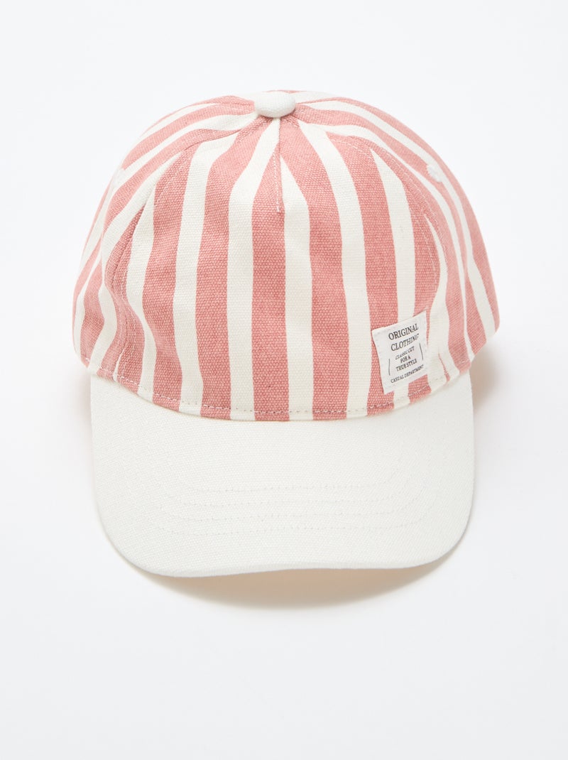 Gorra con estampado ajustable con velcro Verde - Kiabi