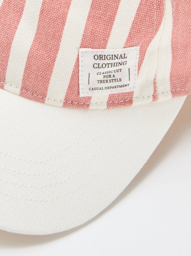 Gorra con estampado ajustable con velcro Verde - Kiabi