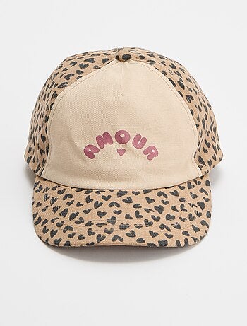 Gorra con estampado estilo béisbol